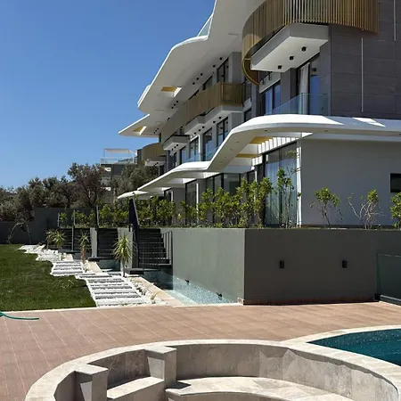Luxury Sea View Duplex Private Pool Kalamar Apartament Kaş