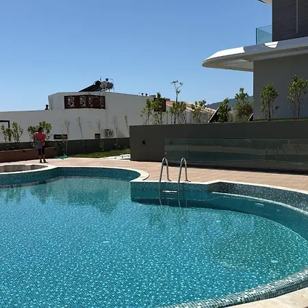 Luxury Sea View Duplex Private Pool Kalamar Daire *