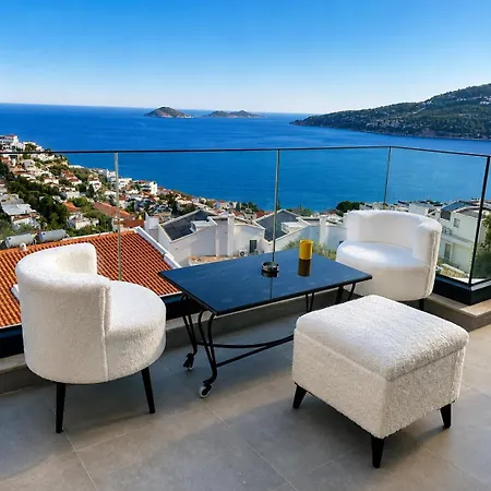 Luxury Sea View Duplex Private Pool Kalamar Apartment Kas